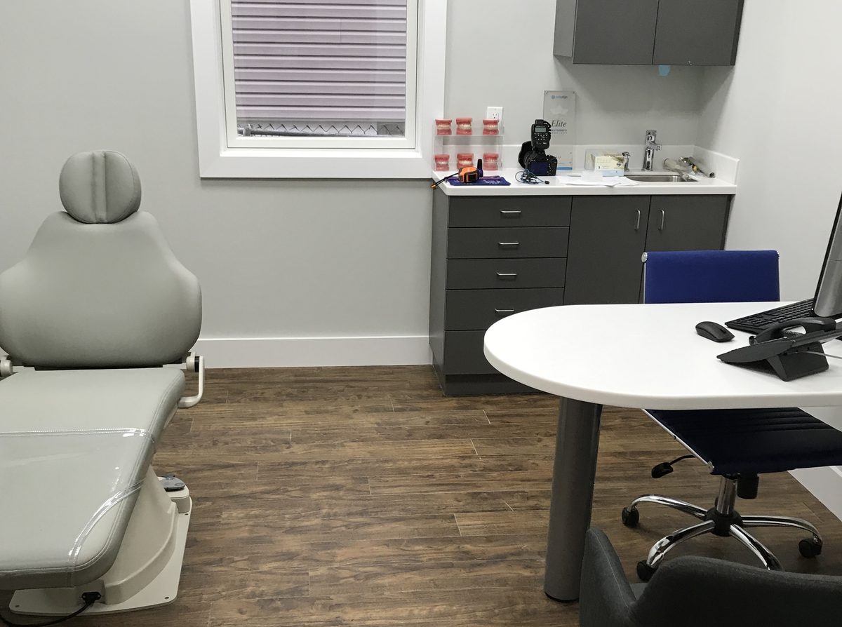 Modern orthodontic treatment chair at NA Orthodontics